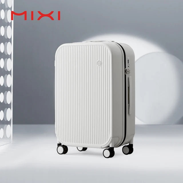 Mixi Striped Travel Luggage 20 Inch Cabin Size Luggage Lightweight Hand Carry Case Rolling Wheel PC Suitcase 24 26 Inch M9273