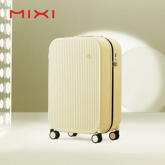 Mixi Striped Travel Luggage 20 Inch Cabin Size Luggage Lightweight Hand Carry Case Rolling Wheel PC Suitcase 24 26 Inch M9273