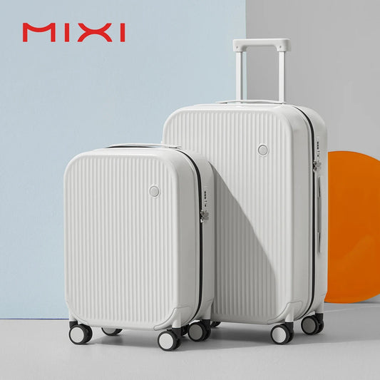 Mixi Striped Travel Luggage 20 Inch Cabin Size Luggage Lightweight Hand Carry Case Rolling Wheel PC Suitcase 24 26 Inch M9273