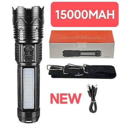 NEW 1000000LM High Power Led Flashlights Built-in Battery 15000mah Tactical Flashlight Emergency Spotlight Most Powerful Lantern - MarvelouStoree