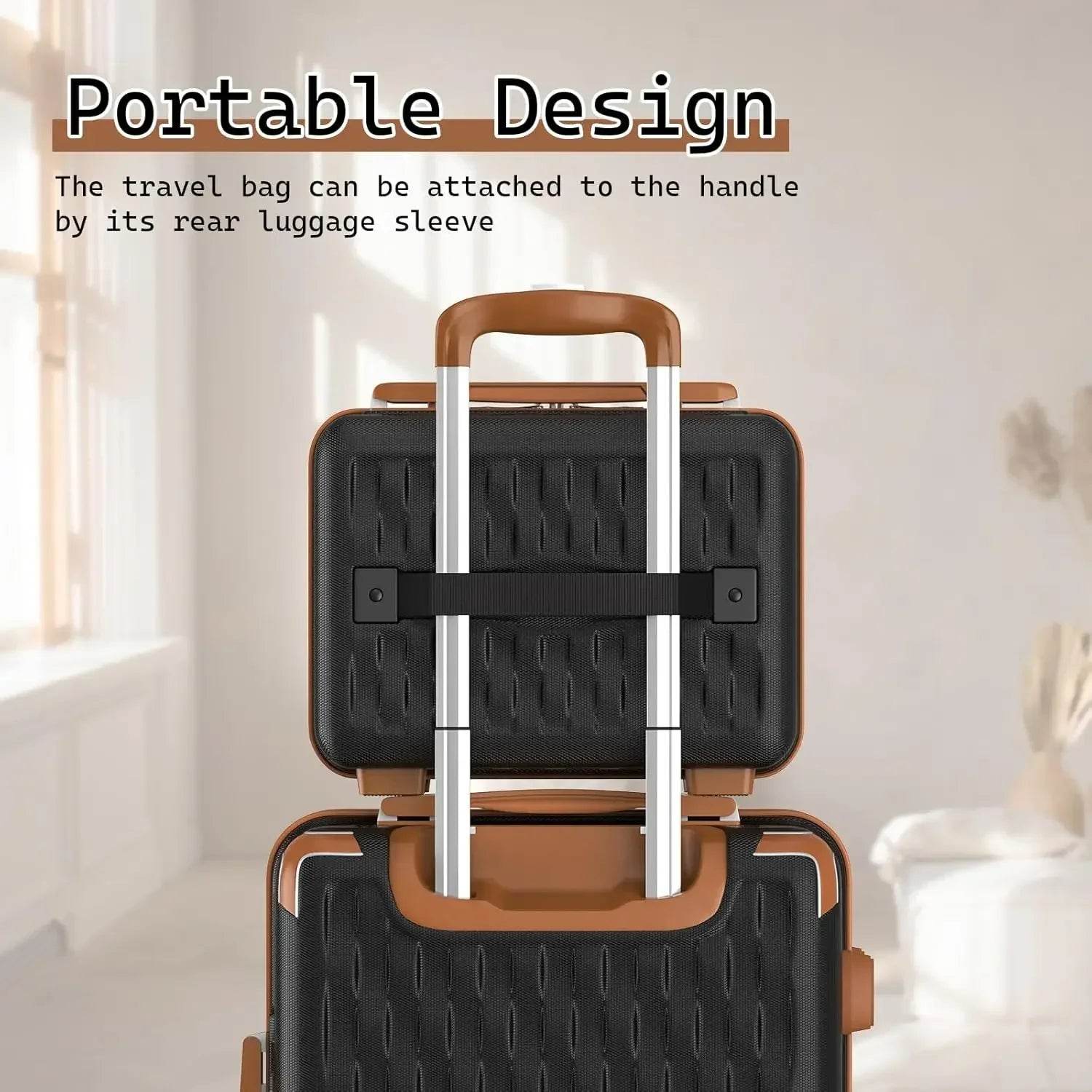 NEW Luggage Sets 7 Piece Suitcase Set, Hard Shell Carry on Luggage Travel Suitcases with Spinner Wheels and TSA Lock - MarvelouStoree