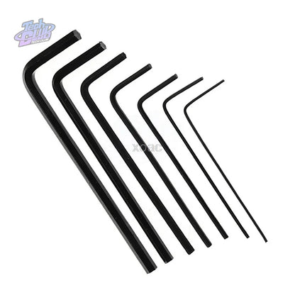 New 0.7MM-3MM 7Pcs 0.7/0.9/1.3/1.5/2/2.5/3mm Hexagon Allen Key Wrench Tools Set Hand RepairTools