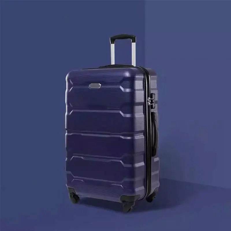 New 2024 Luggage Sets of 4 Pieces Lightweight Pull Rod Suitcase with Lock Zipper ABS+PC Luggage Boarding Case 18/22/26/28 Inch - MarvelouStoree