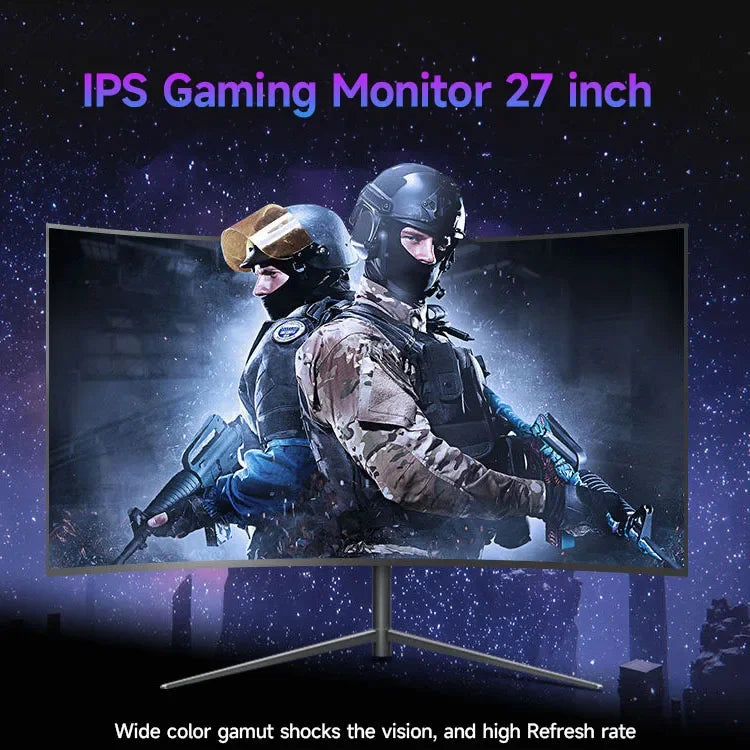 Marveloustoree New Design 75Hz 144Hz Monitors Frameless Lcd Moniteur Pc Computer Led Curved Flat Screen 27 Inch Gaming Monitor