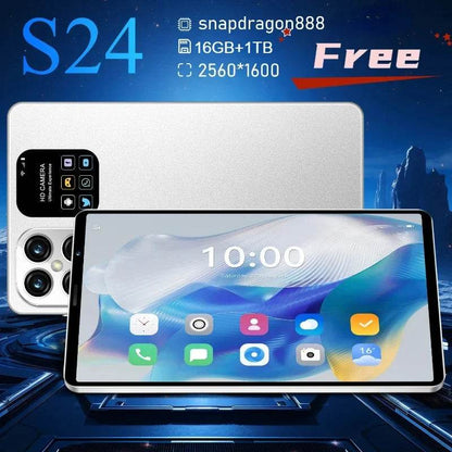 New Global Original S24 Tablet PC Android13 8inch HD 16+1TB Snapdragon888 Unlocked Pad Dual Card 5G Call Wifi MI Global - MarvelouStoree