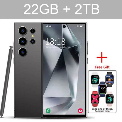 New S24 Ultra 7.3HD Cellphones CASES Global Version 4G 5G Original Smartphone Dual SIM Android 14 Cell Phone 7800mAh Mobile Phones - MarvelouStoree