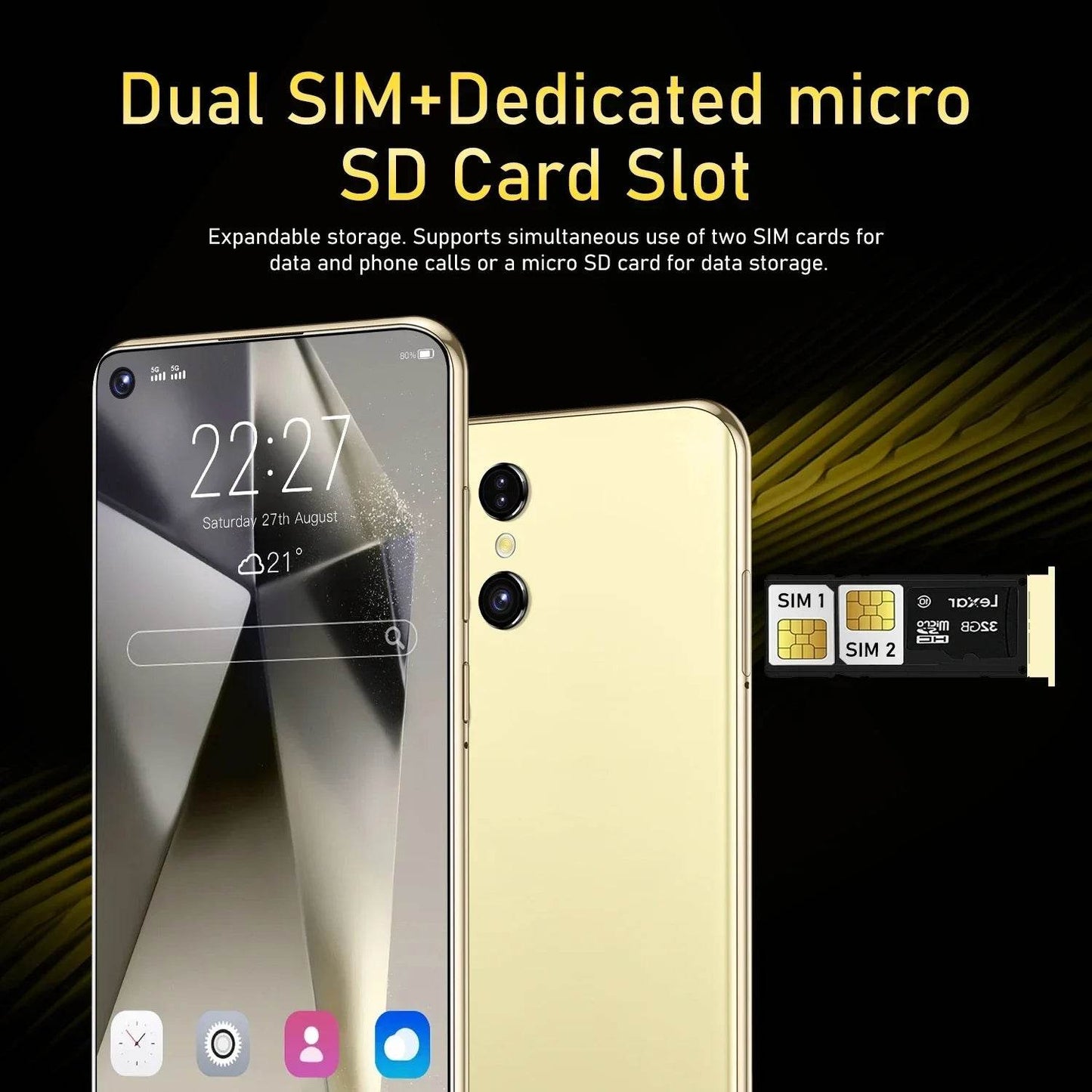 New S25 smartphone 5G 7.3-inch high-definition Android 14 Snapdragon 8gen3 10core dual SIM phone 7800mAh unlocking smartphone - MarvelouStoree