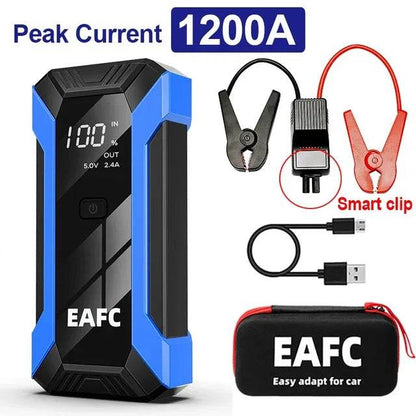 Newest Jump Starter Power Bank 2000A/1200A Portable Charger Car Booster 12V Auto Starting Device Emergency Car Battery Starter - MarvelouStoree