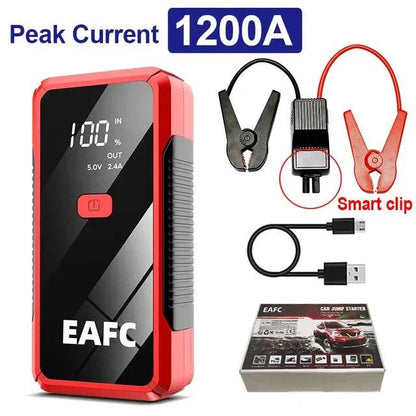 Newest Jump Starter Power Bank 2000A/1200A Portable Charger Car Booster 12V Auto Starting Device Emergency Car Battery Starter - MarvelouStoree