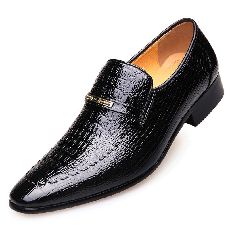 Mens Leather Shoes new Luxury Crocodile Pattern Man Business Dress Shoes Casual Social Shoe Male Wedding Footwear Zapatos Hombre