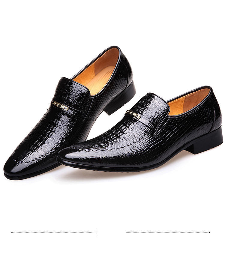 Mens Leather Shoes new Luxury Crocodile Pattern Man Business Dress Shoes Casual Social Shoe Male Wedding Footwear Zapatos Hombre