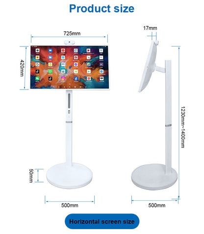 32 inch latest portable touch screen with Bluetooth HDMI USB adjustable height built-in battery for sexy video