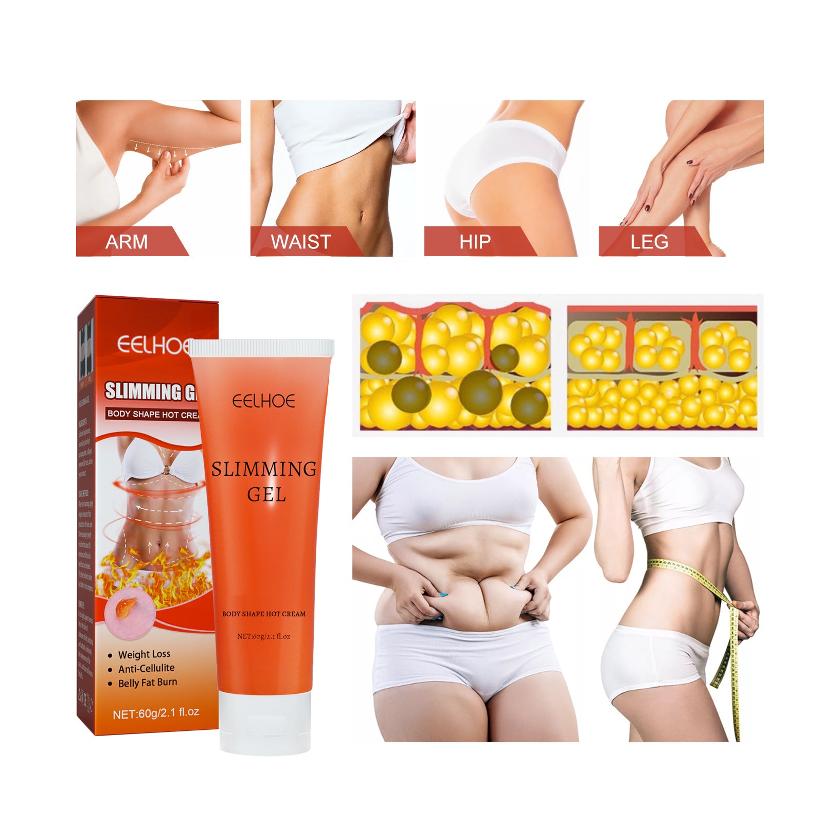 Weight Loss Fat Burning Full Body Sculpting Man Powerful Weight Loss Woman Fast Belly Product Fighting Cellulite Body Cream