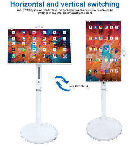 32 inch latest portable touch screen with Bluetooth HDMI USB adjustable height built-in battery for sexy video