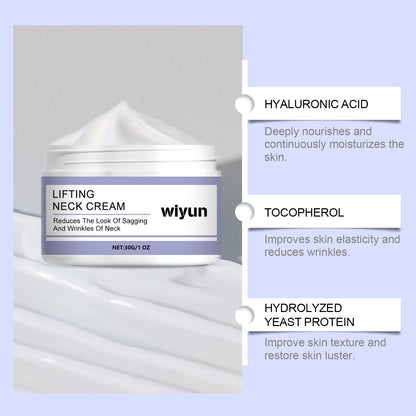 Neck Lines Protein Cream Eliminate Double Chin Moisturizing Reducing Fine Lines Lifting Brightening Rejuvenation Face Skin Care