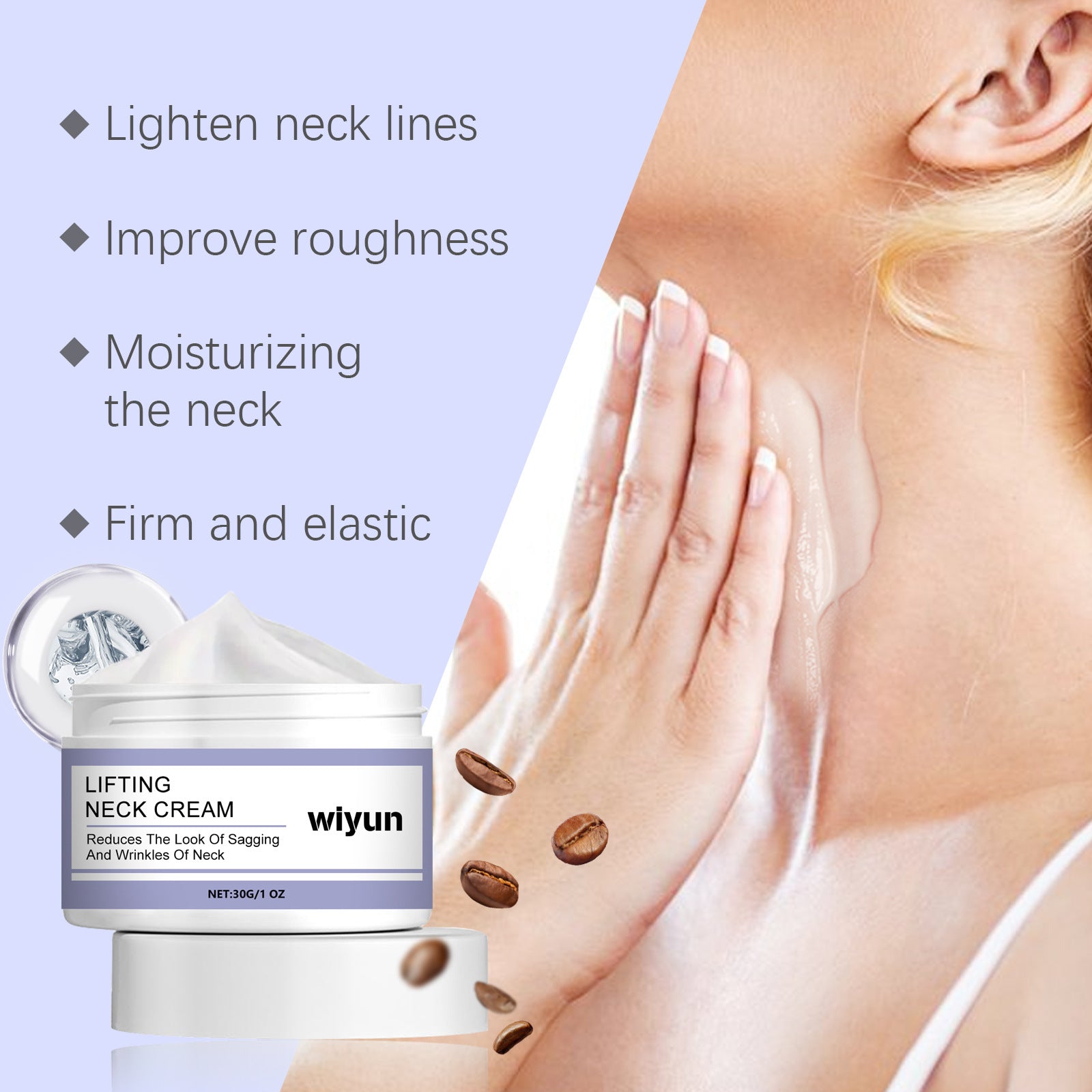 Neck Lines Protein Cream Eliminate Double Chin Moisturizing Reducing Fine Lines Lifting Brightening Rejuvenation Face Skin Care