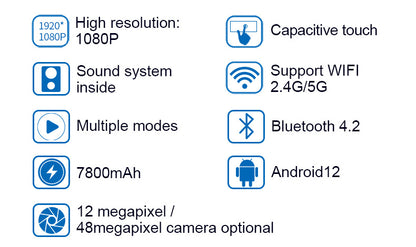 32 inch latest portable touch screen with Bluetooth HDMI USB adjustable height built-in battery for sexy video