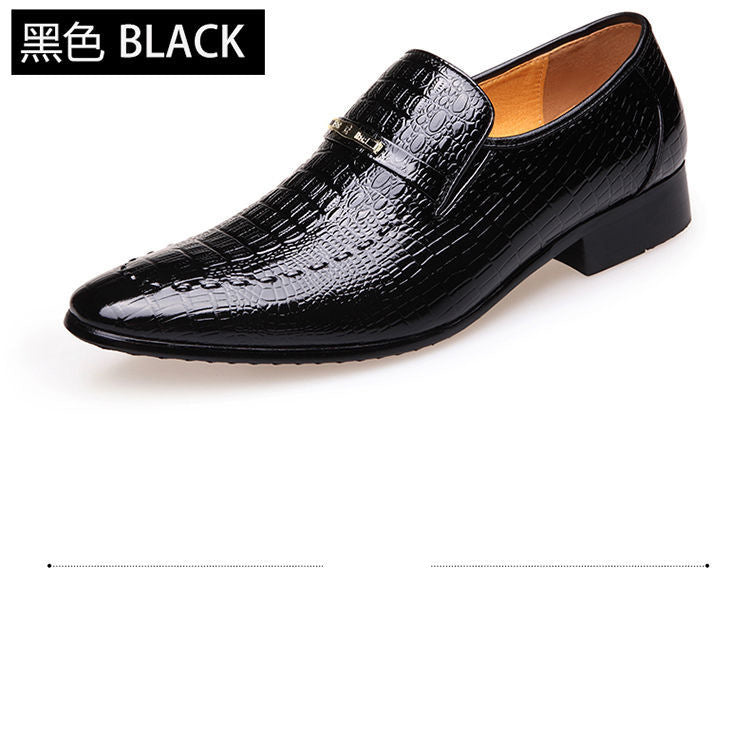 Mens Leather Shoes new Luxury Crocodile Pattern Man Business Dress Shoes Casual Social Shoe Male Wedding Footwear Zapatos Hombre