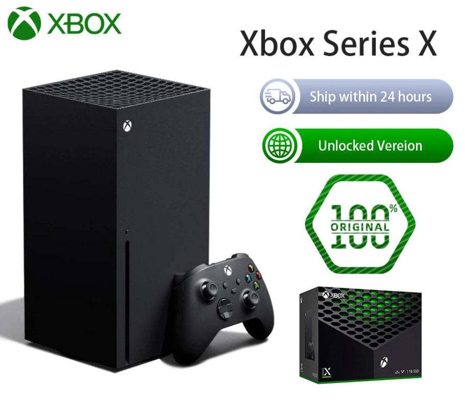 Orginal Microsoft Xbox Series X 1TB Unlocked Version Video Game Consoles XBOX X Wireless Controller Console - MarvelouStoree