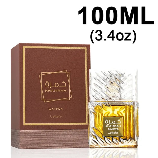 Original 100ml Khamrah Men's Cologne Lattafa Perfume Gift Box High Quality Arabian Women's Spray Perfumes Long-lasting Fragrance