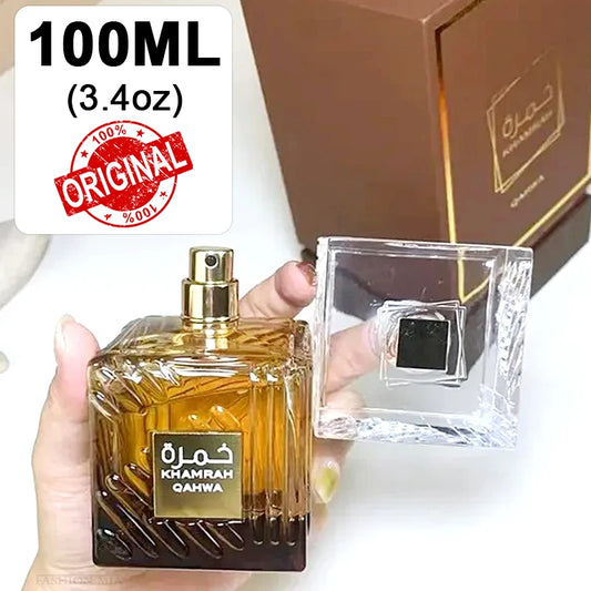 Original 100ml Khamrah Men's Cologne Lattafa Perfume Gift Box High Quality Arabian Women's Spray Perfumes Long-lasting Fragrance