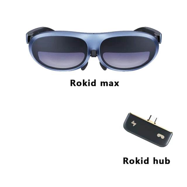 Original Rokid Max AR 3D Smart Glasses Micro OLED 215”Max Screen 50° FoV Viewing For Phones/Switch/PS5/Xbox/PC Smart On Sales - MarvelouStoree