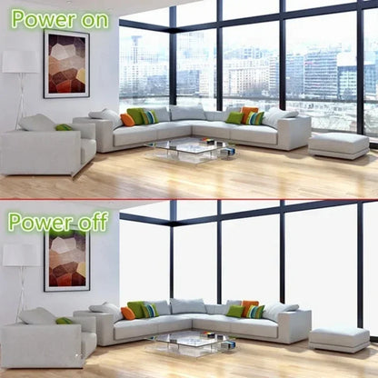 PDLC Smart Film Gardens Smart Glass Window Film Transparency Dimmable Remote Control Smart Privacy Glass Sticky PDLC Film