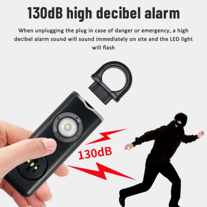 Personal Safety Alarm Keychain with LED Lights Practical  Siren 130dB Emergency-Safety Siren for Women Men