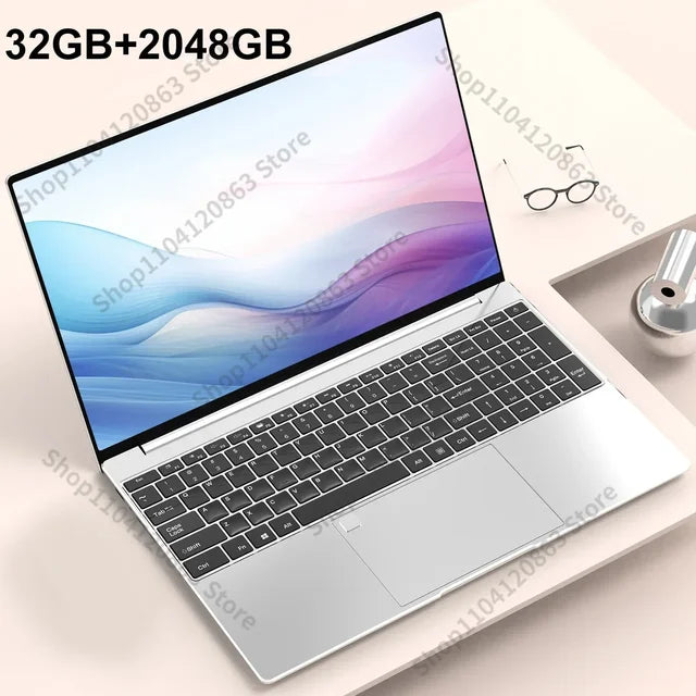 (Keyboard only) Portable 15.6" Laptop 32GB Ram DDR4 2TB SSD Windows 11 Notebook Pc Gamer Intel N5095 Office Computer with Backlit Fingerprint keyboard pictures are different.