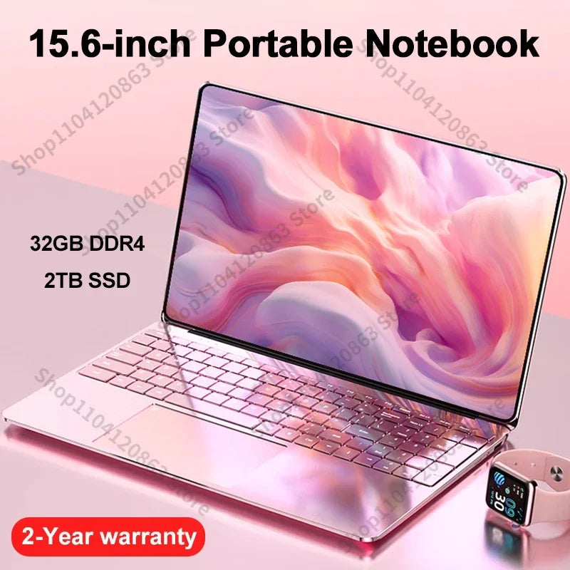 (Keyboard only) Portable 15.6" Laptop 32GB Ram DDR4 2TB SSD Windows 11 Notebook Pc Gamer Intel N5095 Office Computer with Backlit Fingerprint keyboard pictures are different.