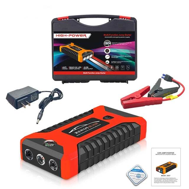 Portable Car Battery Starter Auto Jump Starter 99800mAh Petrol Diesel Car Emergency Booster Start Power Supply 12V For Cars - MarvelouStoree