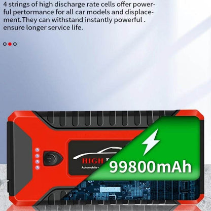 Portable Car Battery Starter Auto Jump Starter 99800mAh Petrol Diesel Car Emergency Booster Start Power Supply 12V For Cars - MarvelouStoree