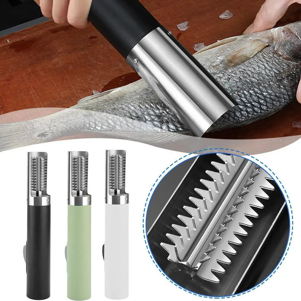 Portable Wireless Electric Fish Scaler Remover Cleaner Fishing Scalers Clean Battery Descaler Scraper Seafood Knif Tools Kitchen