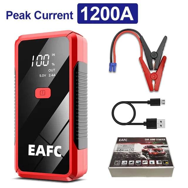 Power Bank 2000A/1200A/600A 12V Car Battery Jump Starter Portable Charger Car Booster Auto Starting Device Emergency Starter - MarvelouStoree