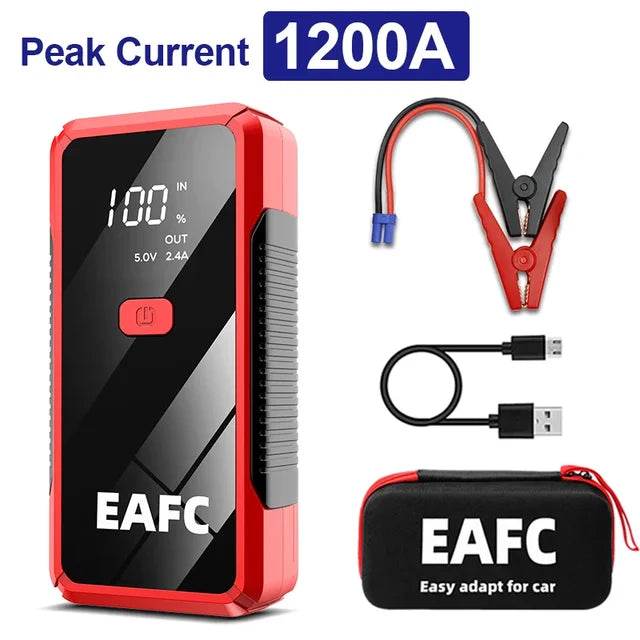 Power Bank 2000A/1200A/600A 12V Car Battery Jump Starter Portable Charger Car Booster Auto Starting Device Emergency Starter - MarvelouStoree