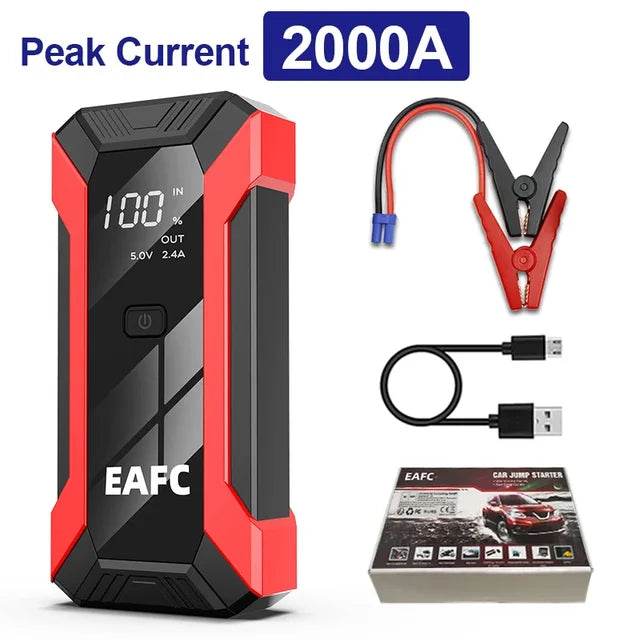 Power Bank 2000A/1200A/600A 12V Car Battery Jump Starter Portable Charger Car Booster Auto Starting Device Emergency Starter - MarvelouStoree