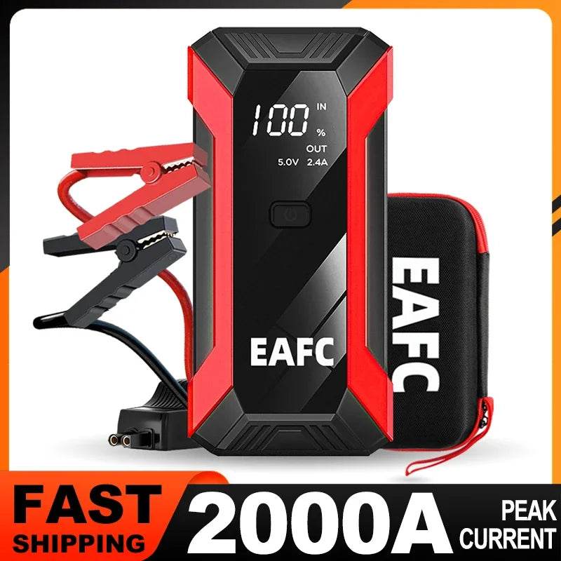 Power Bank 2000A/1200A/600A 12V Car Battery Jump Starter Portable Charger Car Booster Auto Starting Device Emergency Starter - MarvelouStoree