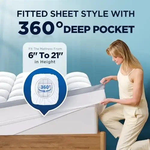 Premium Memory Foam Mattress Topper Full for Ultra Comfort, 2" Plush Pillow Top Full Mattress Topper with Breathable Air Mesh