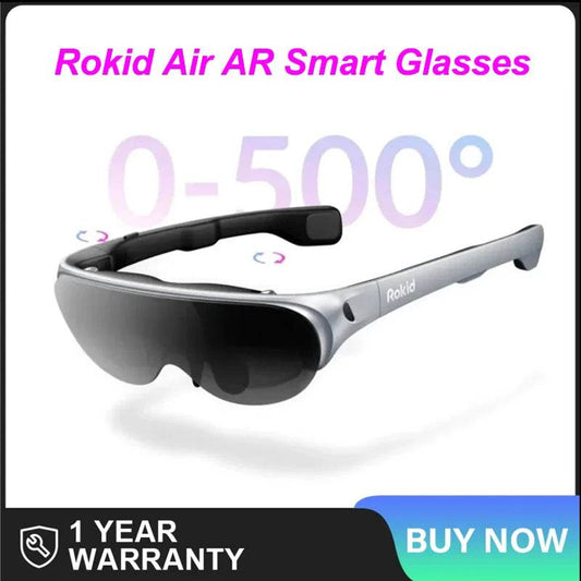 Rokid Air AR Smart Glasses 120inch Screen with 1080P OLED Dual Display 43 FoV 55PPD Foldable Home Game Viewing Device - MarvelouStoree