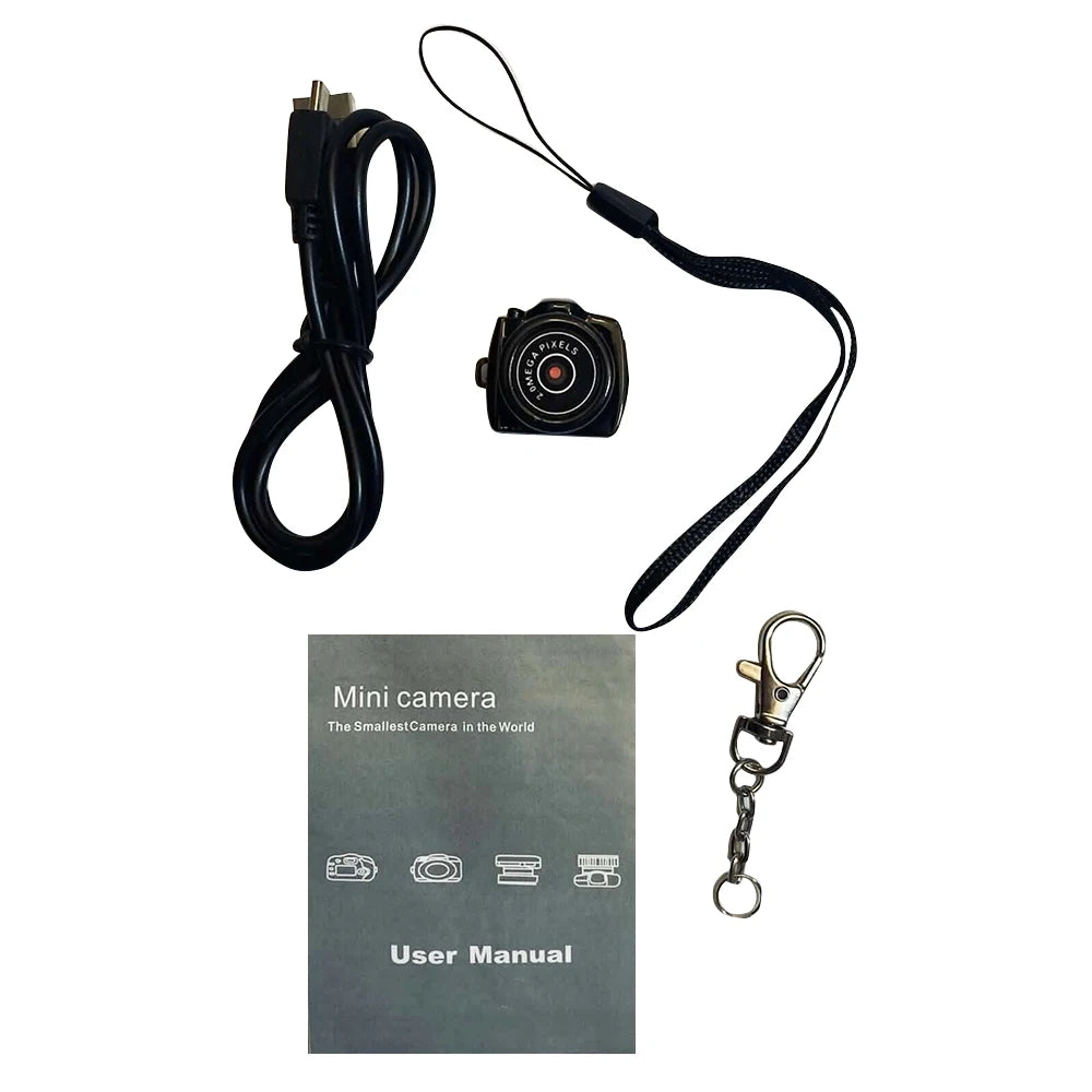 20W Tiny Camera HD Video Audio Recorder Car Sport Micro Cam Webcam With Mic Y2000 Camcorder Small DV DVR Security Nanny Cam