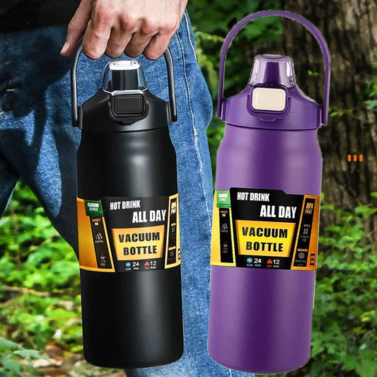 1500ML Stainless Steel Thermo Bottle Portable Thermos Large Capacity Thermo Water Bottle Tumbler Thermoses Outdoor Vacuum Flasks