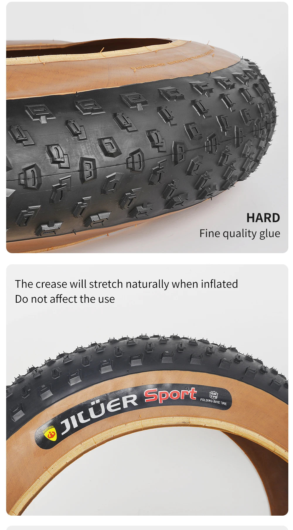 TANKE Anti Puncture Snow Beach Bicycle Tire Outdoor Biking MTB Bicycle Anti-Slip Fat Tire 20X4.0 26X4.0 Puncture Resistant Tire