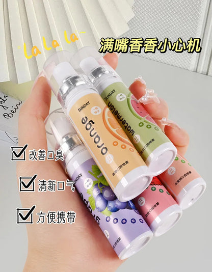 20ml Portable Mouth Freshener Oral Fresh Spray Multi-fruity Mouths Cleaning-spray Remove Breath Odor Mist Oralcare Products