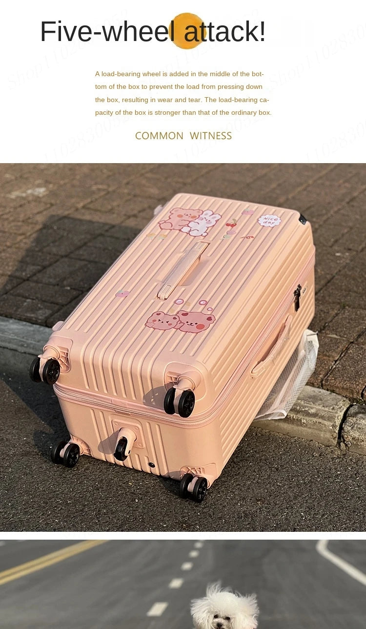 Large Capacity Suitcase 20" 24" 30" 32inch Brakes Universal Wheel Luggage Bag Men Rolling Password Trolley Case Women Travel Bag