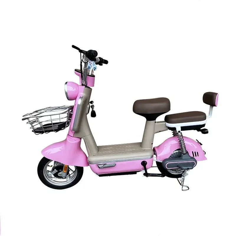 2024 High Quality Cheap 350w/500w electric motorcycles bike pink