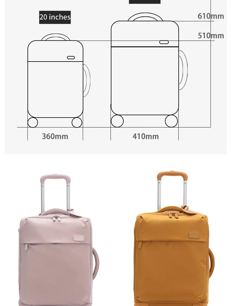 SUSHIMU High-quality Suitcase Oxford Cloth Trolley Case Shoulder Bag Multifunctional Boarding Box Rolling Luggage