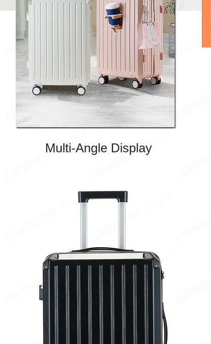 Multifunctional 3 or 4 pieces Set of Suitcases New Combination Lock Luggage Suitcase Spinner Wheels ABS Trolley Case 20/24/28‘’