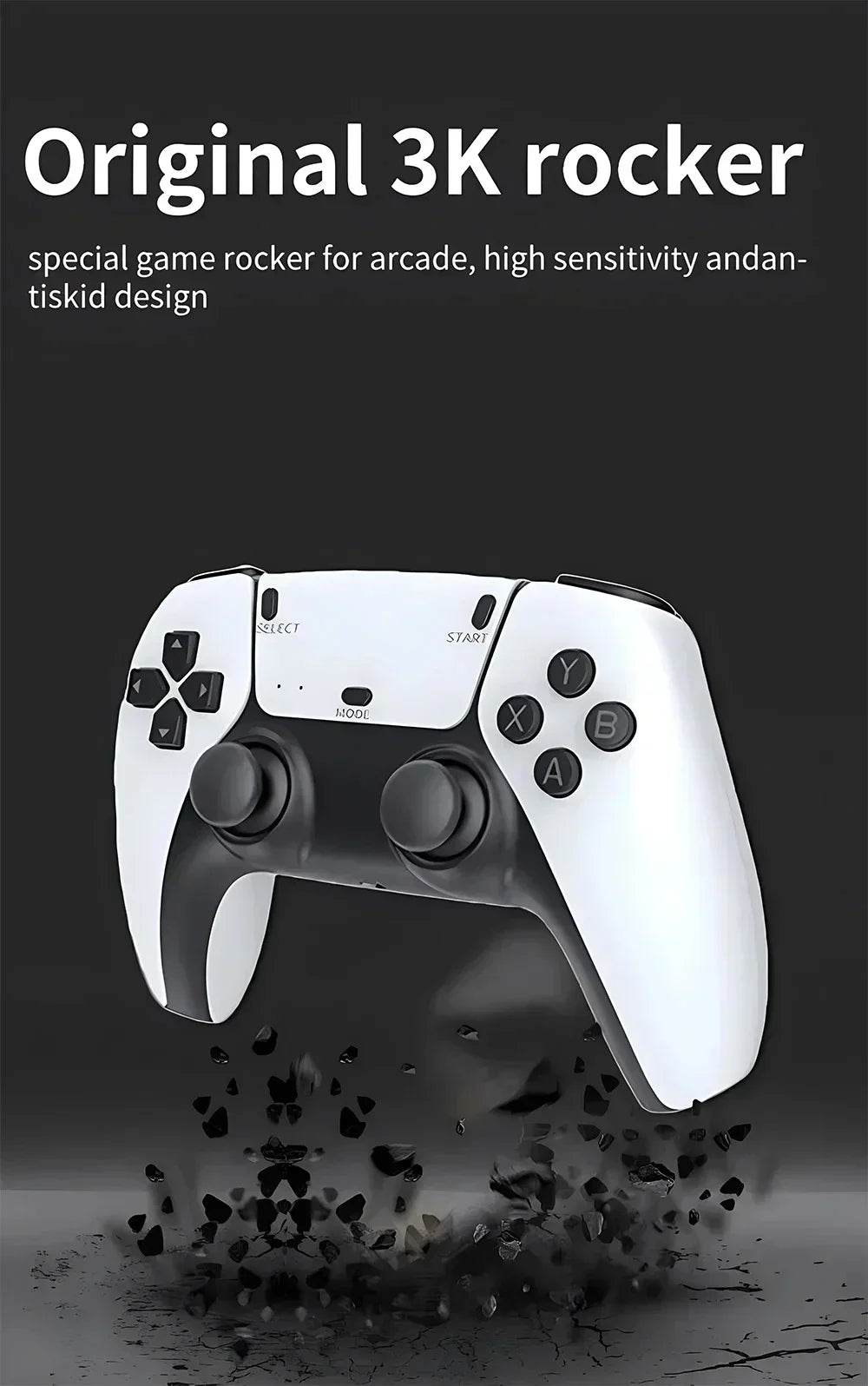 M15 Game Stick Mini TV Handheld Game Classic 4K Retro Game Wireless Controllers HD Output Gaming Consola for PS1 Arcade - MarvelouStoree