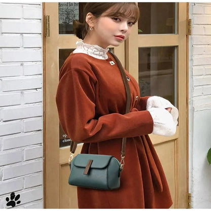 Genuine Leather Women Crossbody Shoulder Bags 2024 Luxury Solid color Cow Leather Handbag Female Messenger Tote