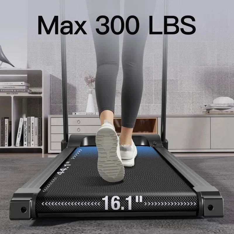 Fitness Home Auto-Folding Incline Treadmill with Pulse Sensors, 3.0 Quiet Brushless, 8.7 MPH, 300 lbs Capacity - MarvelouStoree